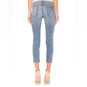 Women RAG & BONE Blue Dre Capri Alphaville Denim Skinny Raw Hem Jeans Sz 27